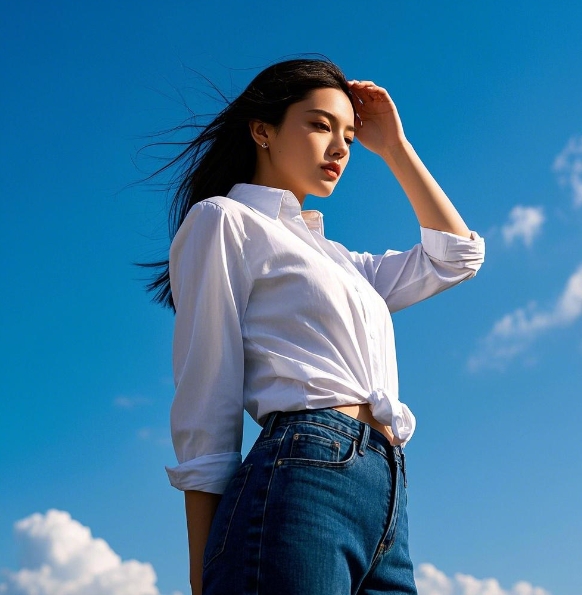 white shirt